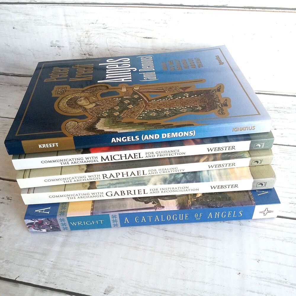 Lot of 5 Angel Books Non-fiction Raphael Gabriel Michael